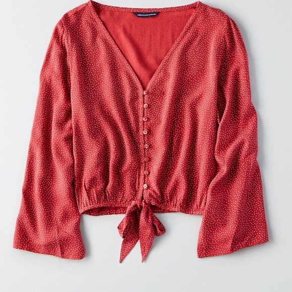 American Eagle Outfitters Tops - AEO || Bell sleeve blouse